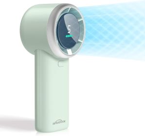 Portable Handheld Mini Fan: High Speed Cooling Fan, 10 Hours Battery Life, USB Rechargeable, Small Essentials for Women, Beach Travel, Vacation (Color: Green)